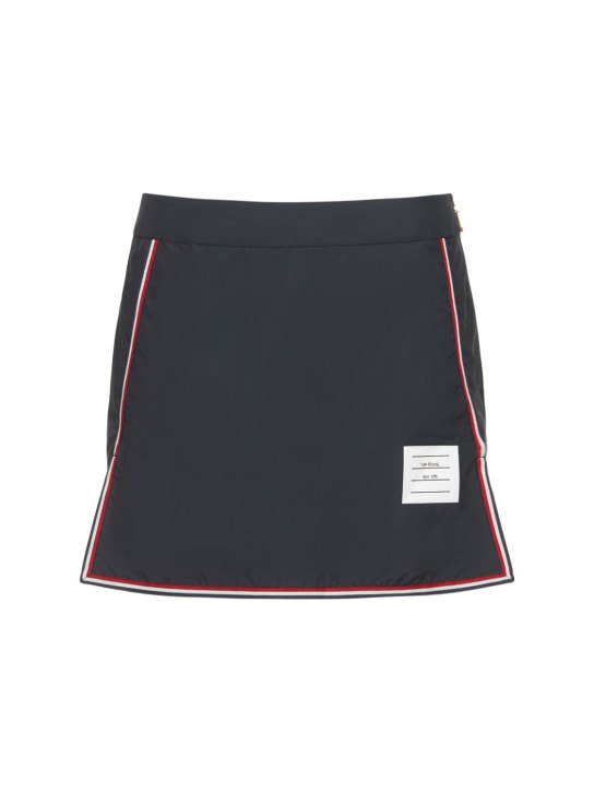 Thom Browne: Nylon golf mini skirt - women_0 | Luisa Via Roma