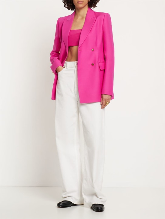 Silk faille bandeau crop top - Thumbnail 2