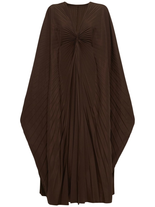 Micro faille plisse long dress - Thumbnail 1