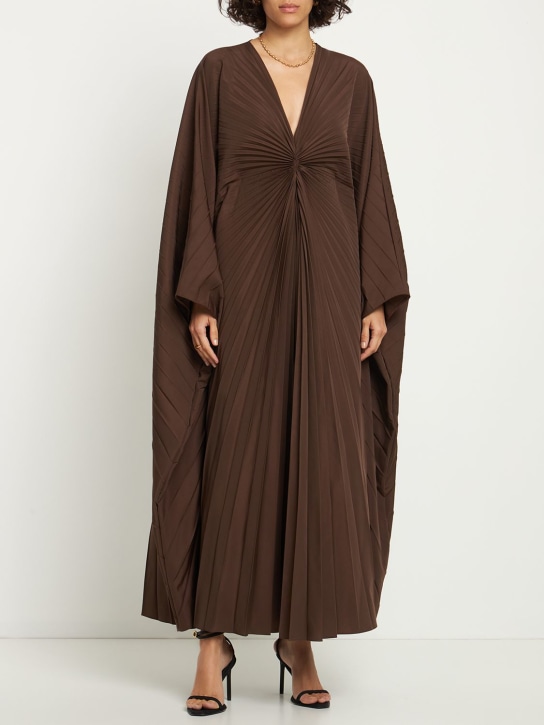 Micro faille plisse long dress - Thumbnail 2