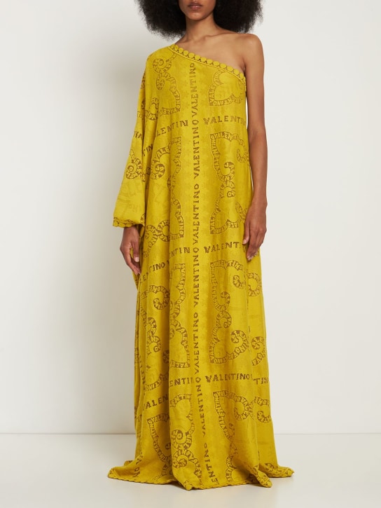 Guipure lace one-shoulder long dress - Thumbnail 2
