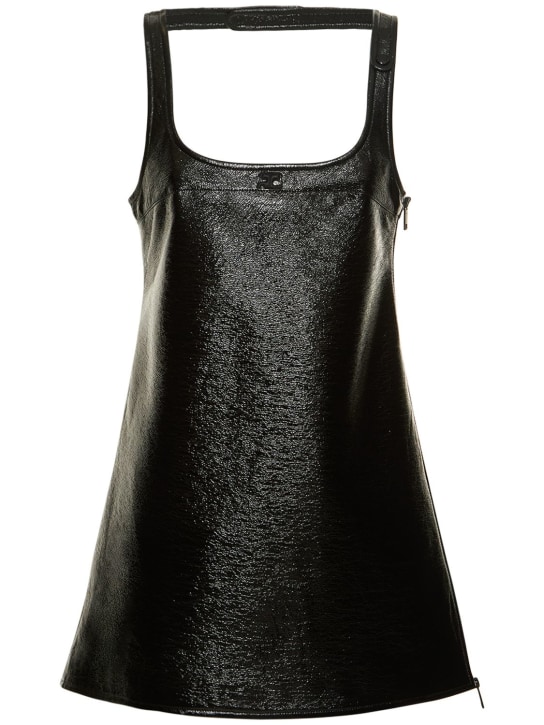 Courreges: Mini dress - Black - women_0 | Luisa Via Roma