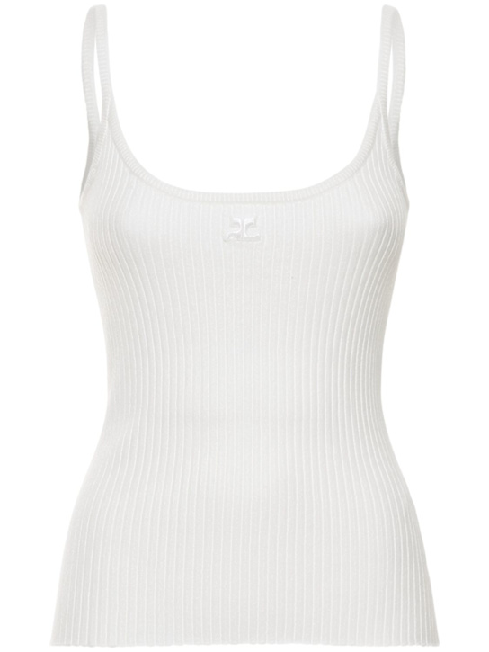 Courrèges: Knit tank top - women_0 | Luisa Via Roma