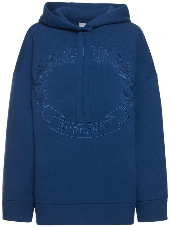 Navy blue burberry clearance hoodie