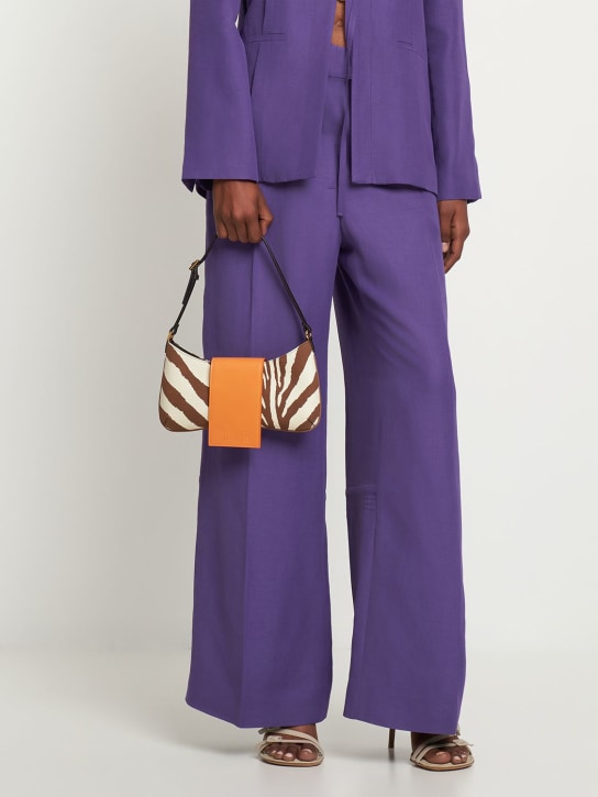 Jacquemus: Le Bisou Imprime Zebre shoulder bag - women_1 | Luisa Via Roma