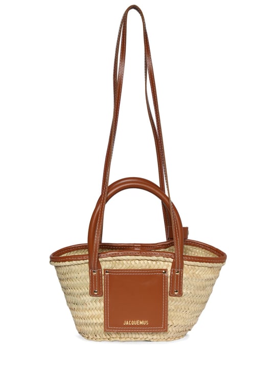 Jacquemus: Le Petit Panier Soli top handle bag - women_0 | Luisa Via Roma