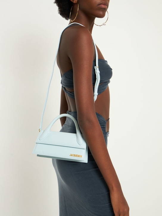Jacquemus: Le Chiquito long leather top handle bag - women_1 | Luisa Via Roma