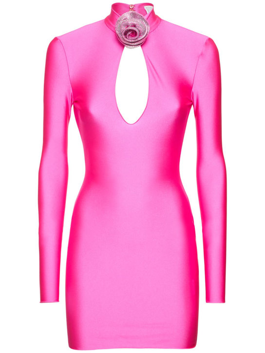 Giuseppe Di Morabito: ストレッチミニドレス - フクシャ - women_0 | Luisa Via Roma