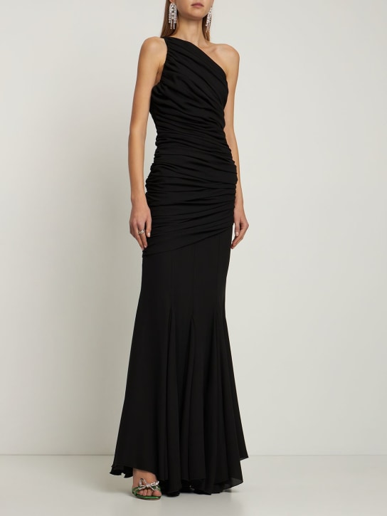 Giuseppe Di Morabito: クレープジョーゼットドレス - ブラック - women_1 | Luisa Via Roma