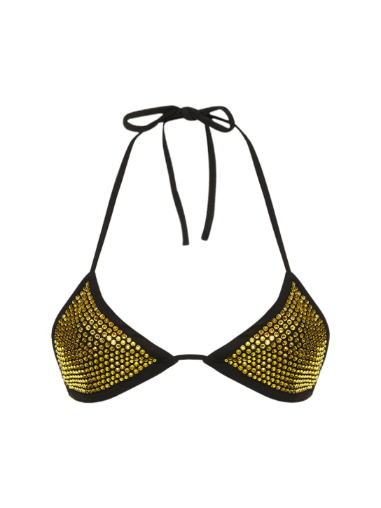 Embellished Triangle Bikini Top