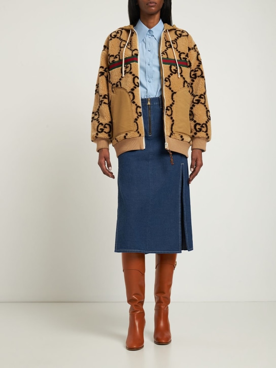 Gucci: Wool blend sweatshirt - Beige - women_1 | Luisa Via Roma