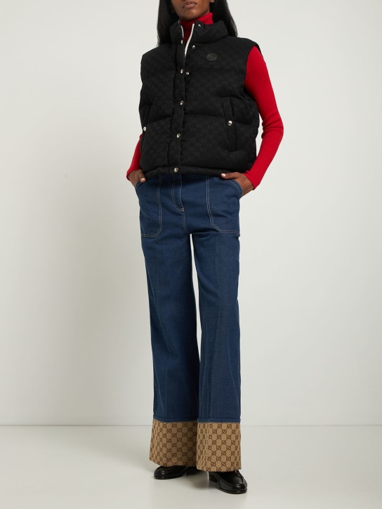 Gucci: GG cotton blend vest - Black - women_1 | Luisa Via Roma
