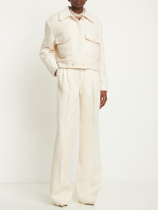 Gucci: Pantalones de algodón - Marfil - women_1 | Luisa Via Roma