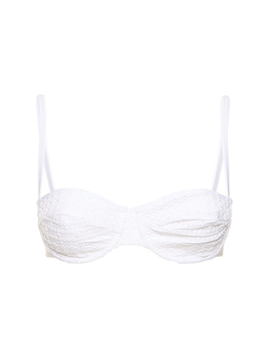 Sangallo lace balconette bikini top - Thumbnail 1