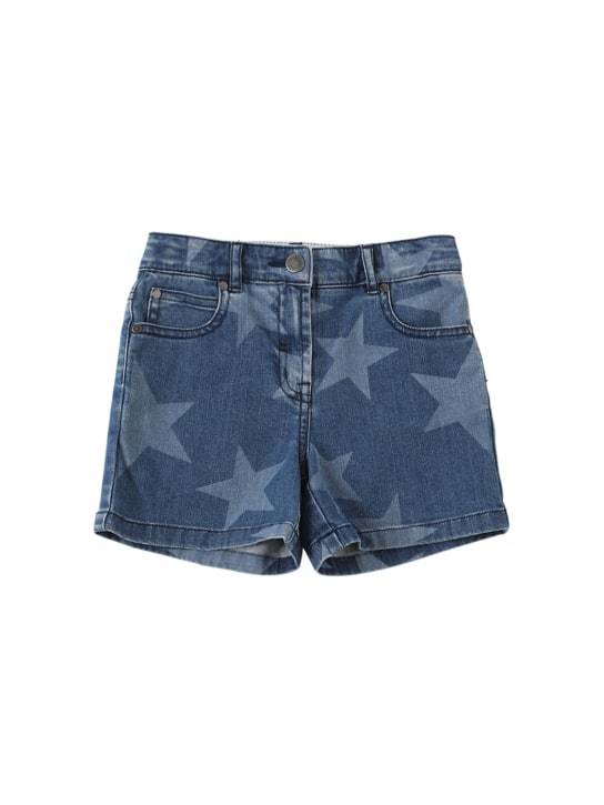 Stella McCartney Kids: Shorts in denim organico stretch - Denim - kids-girls_0 | Luisa Via Roma