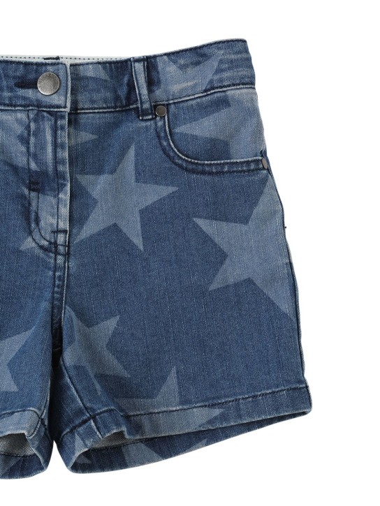Stella McCartney Kids: Shorts in denim organico stretch - Denim - kids-girls_1 | Luisa Via Roma