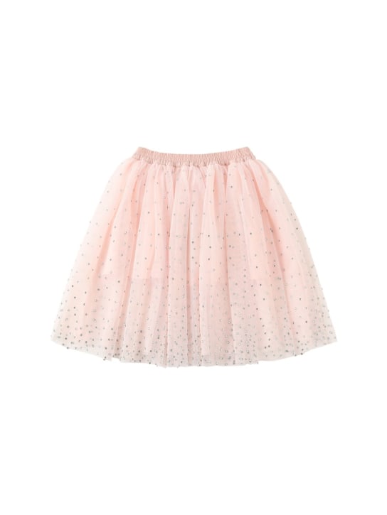 Stella McCartney Kids: Verzierter Minirock aus recyceltem Tüll - Rosa - kids-girls_0 | Luisa Via Roma