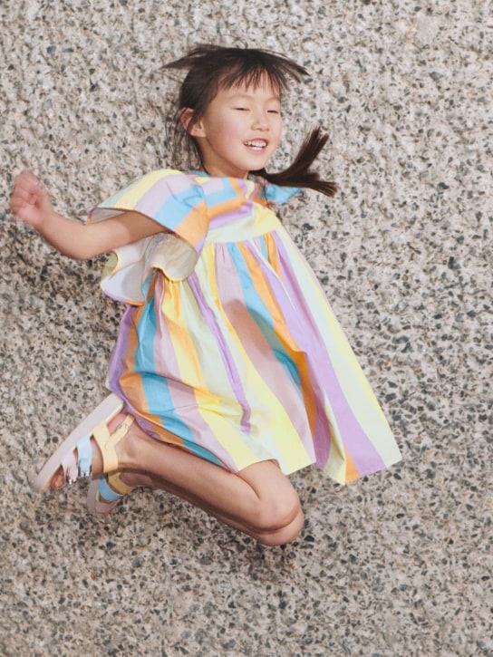 Stella McCartney Kids: Kleid aus Bio-Baumwollsatin - Bunt - kids-girls_1 | Luisa Via Roma