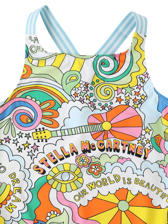 Stella Mccartney Kids: All over print Lycra one piece swimsuit - kids-girls_1 | Luisa Via Roma