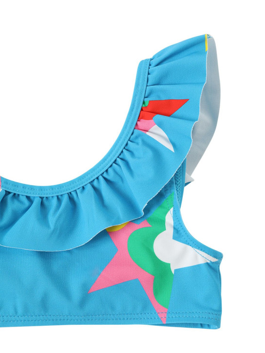 Stella McCartney Kids: BIKINI AUS LYCRA MIT DRUCK - Blau - kids-girls_1 | Luisa Via Roma