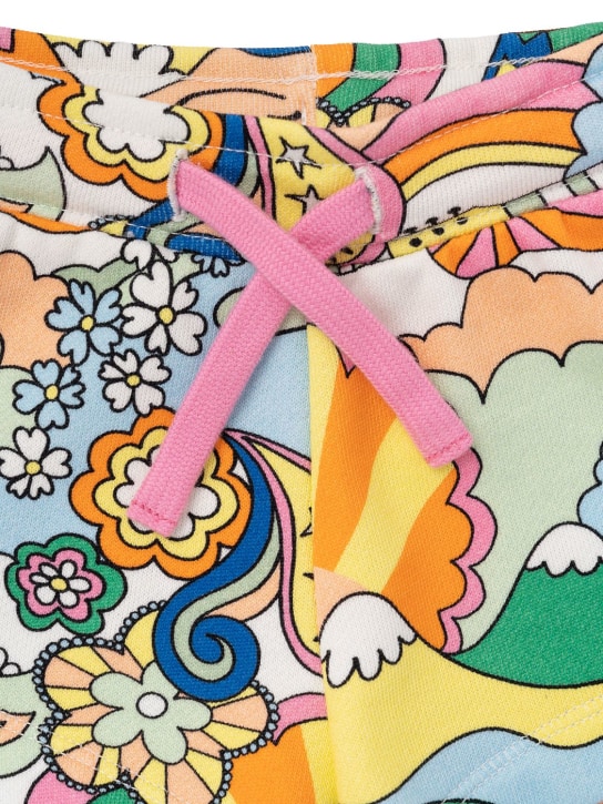 Stella McCartney Kids: SHORTS AUS BIO-BAUMWOLLDENIM MIT DRUCK - Bunt - kids-girls_1 | Luisa Via Roma