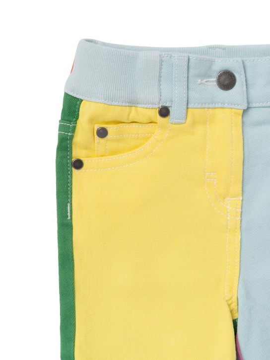 Stella McCartney Kids: オーガニックコットンデニムショートパンツ - マルチカラー - kids-girls_1 | Luisa Via Roma