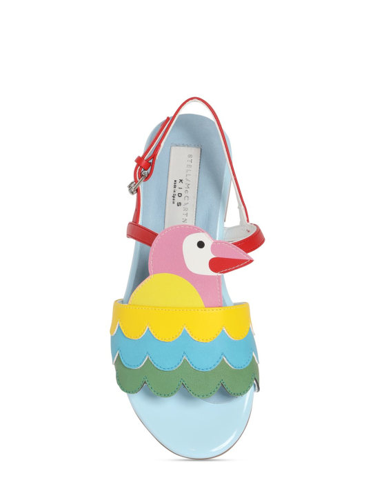 Stella McCartney Kids: SANDALEN AUS KUNSTLEDER MIT PATCH - Bunt - kids-girls_1 | Luisa Via Roma