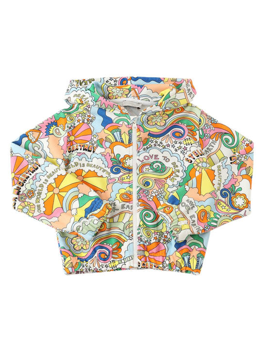 Stella McCartney Kids: Pantaloni e felpa in cotone organico - Grigio - kids-girls_1 | Luisa Via Roma