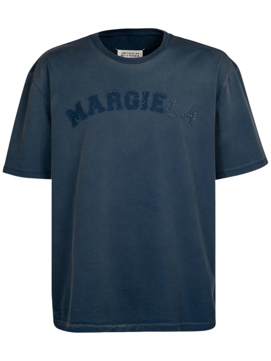 Heavy jersey logo t-shirt - Maison Margiela - Men | Luisaviaroma