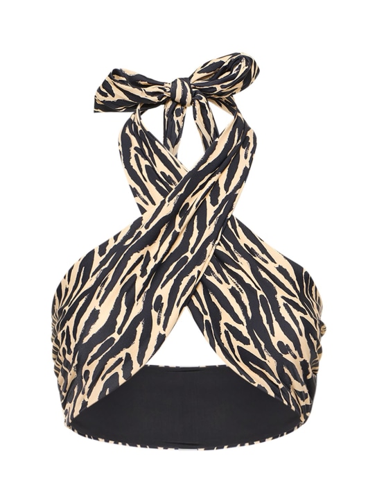 Nanushka: Saura bikini top - White/Multi - women_0 | Luisa Via Roma