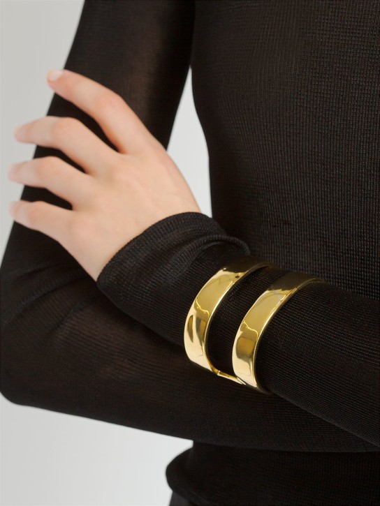 Saint Laurent: Minimale cuff bracelet - women_1 | Luisa Via Roma