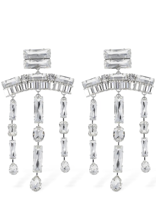 Area: Baguette chandelier crystal earrings - women_0 | Luisa Via Roma
