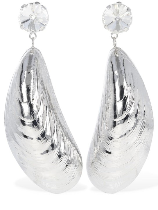 Area: Crystal mussel drop earrings - women_0 | Luisa Via Roma