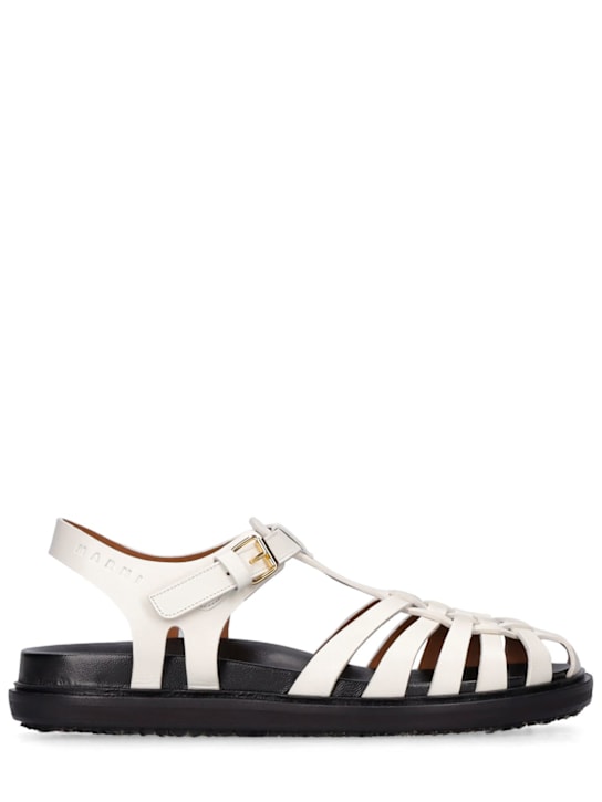 Marni: 20mm Leather fisherman sandals - women_0 | Luisa Via Roma