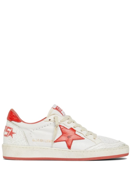 Golden Goose: Sneakers Ball Star de piel napa 20mm - women_0 | Luisa Via Roma