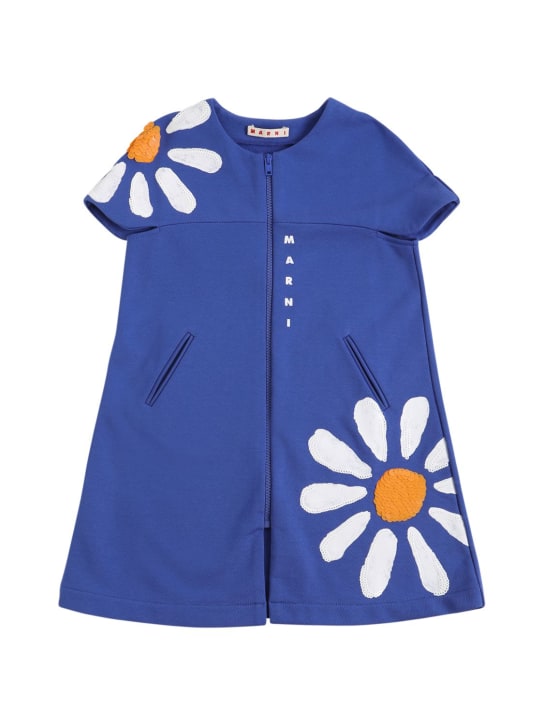 Flowers print cotton dress Marni Junior Girls Luisaviaroma