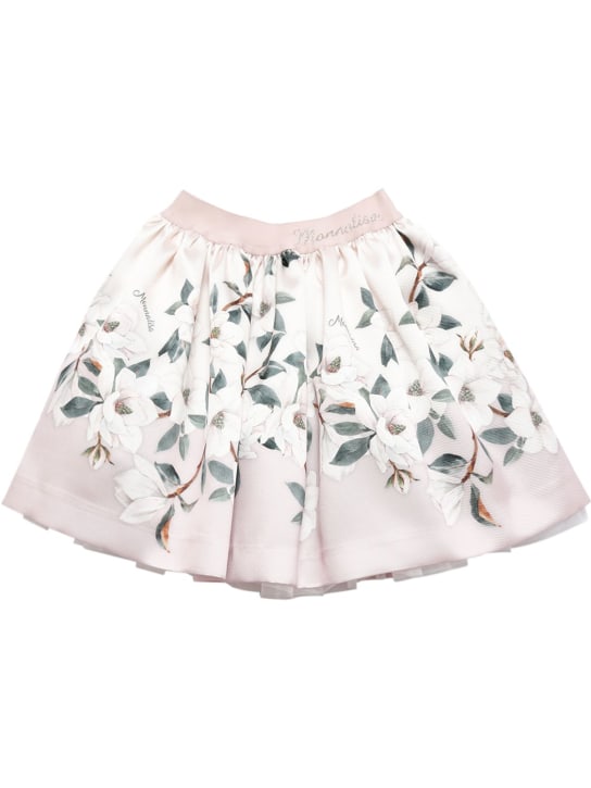 Monnalisa: Falda de mikado estampado - Multicolor - kids-girls_0 | Luisa Via Roma
