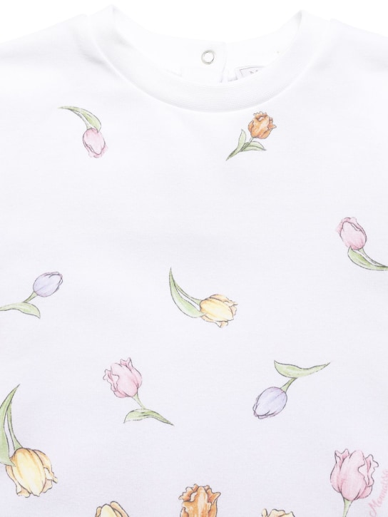 Monnalisa: T-Shirt aus Baumwolljersey mit Druck - Bunt - kids-girls_1 | Luisa Via Roma