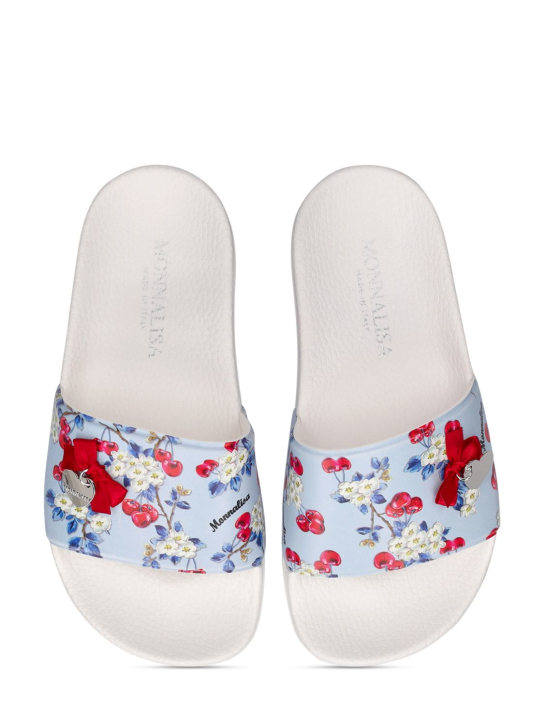 Monnalisa: Sandali in gomma stampata - Celeste - kids-girls_1 | Luisa Via Roma