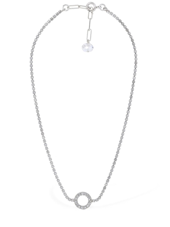 Isabel Marant: Disco ring collar necklace - Gümüş - women_0 | Luisa Via Roma
