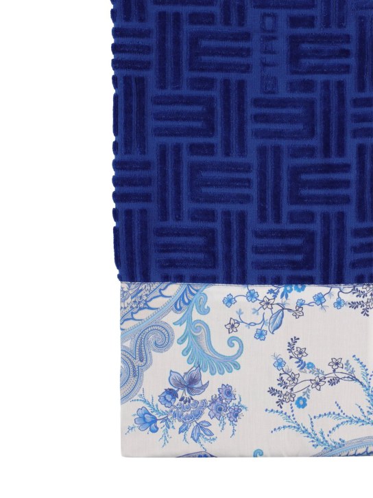 Etro: 毛巾2条套装 - 蓝色 - ecraft_1 | Luisa Via Roma