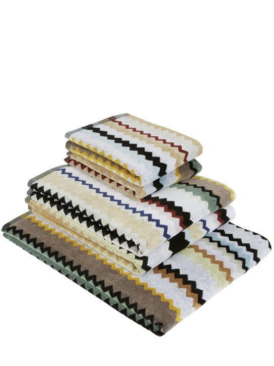 Missoni Home: Lot de 5 serviettes de bain Curt - Multicolore - ecraft_0 | Luisa Via Roma
