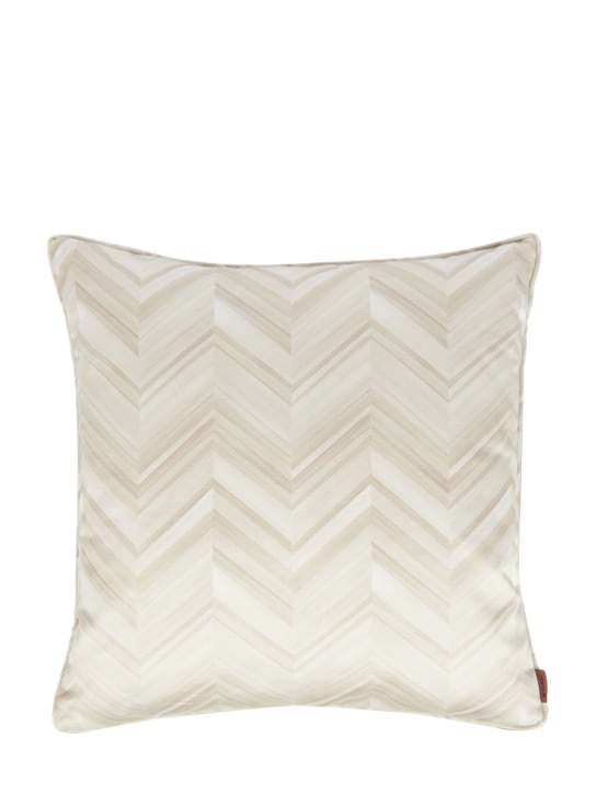 Missoni Home: Layers Inlay cotton cushion - Beige - ecraft_0 | Luisa Via Roma