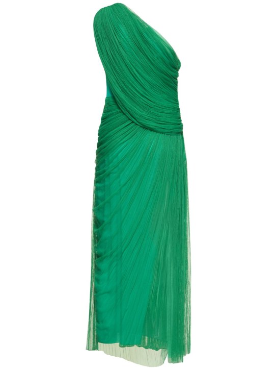Maria Lucia Hohan: Vestido midi de tul - Verde - women_1 | Luisa Via Roma