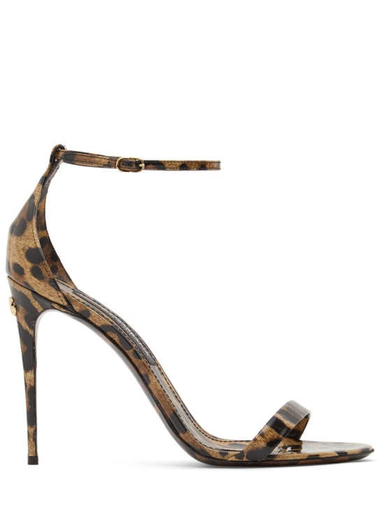 Dolce&Gabbana: 105毫米Keira漆皮凉鞋 - 多色 - women_0 | Luisa Via Roma