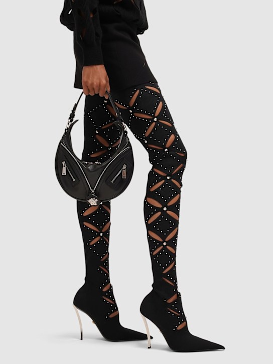 Versace: Small smooth leather top handle bag - women_1 | Luisa Via Roma