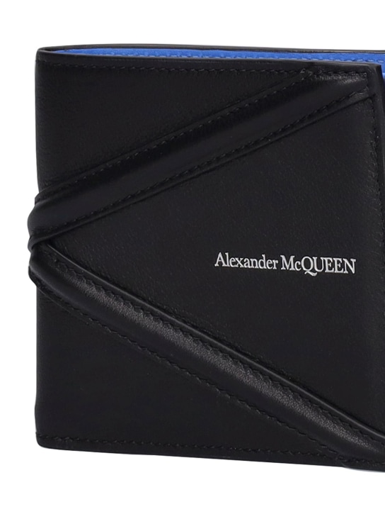 Alexander McQueen: Leather billfold wallet - men_1 | Luisa Via Roma