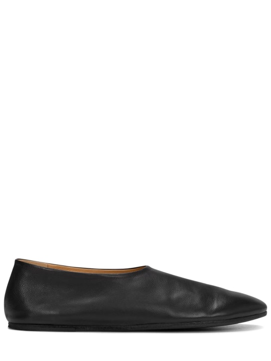 Marsell: Coltellaccio leather loafers - Siyah - men_0 | Luisa Via Roma