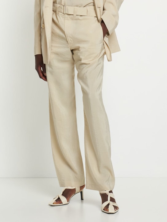 Jil Sander: 70mm Leather sandals - White - women_1 | Luisa Via Roma