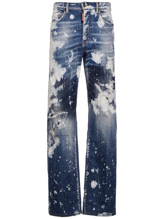 Dsquared2: Jeans larghi San Diego in denim scolorito - women_0 | Luisa Via Roma